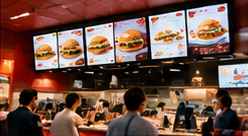 QSR Digital Menu Boards: Help Customers Choose Their Order