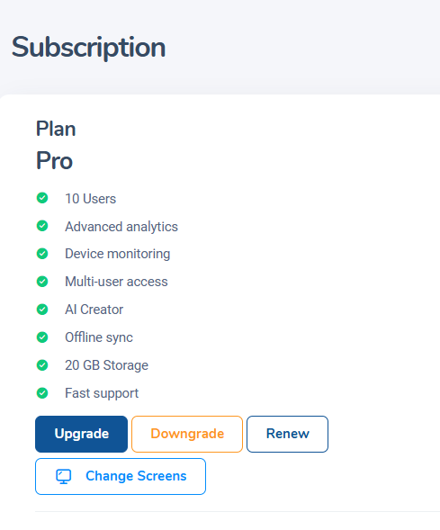 Click Upgrade or Change Plan