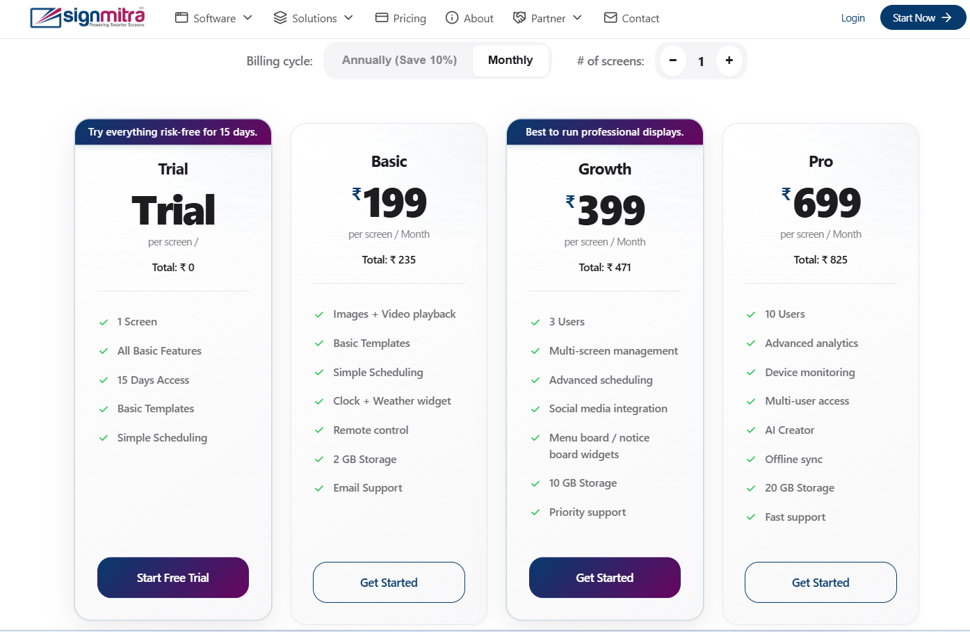 Browse available plans