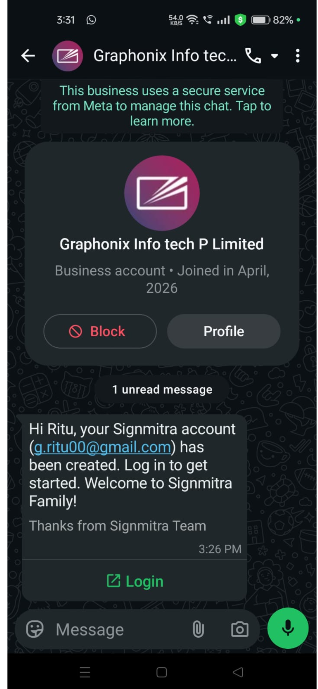 Verify your email