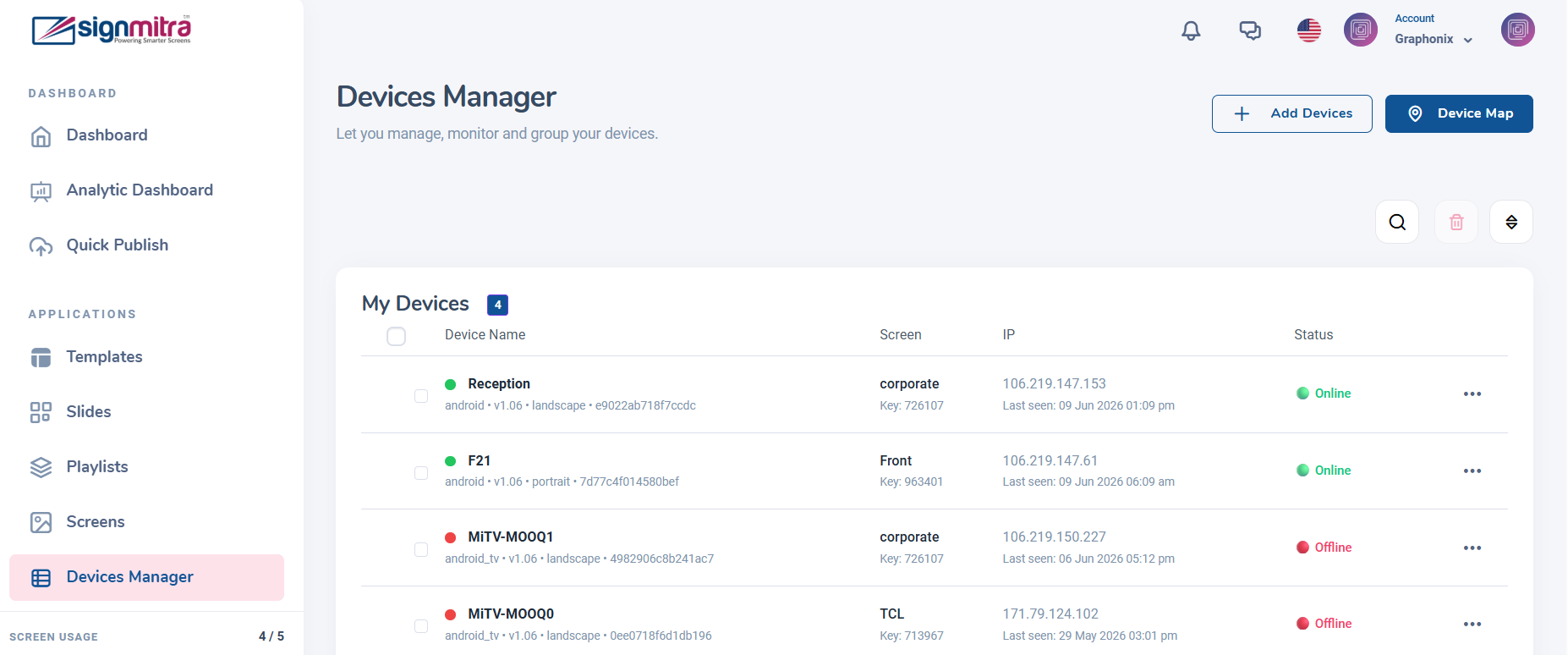 Open Devices Manager