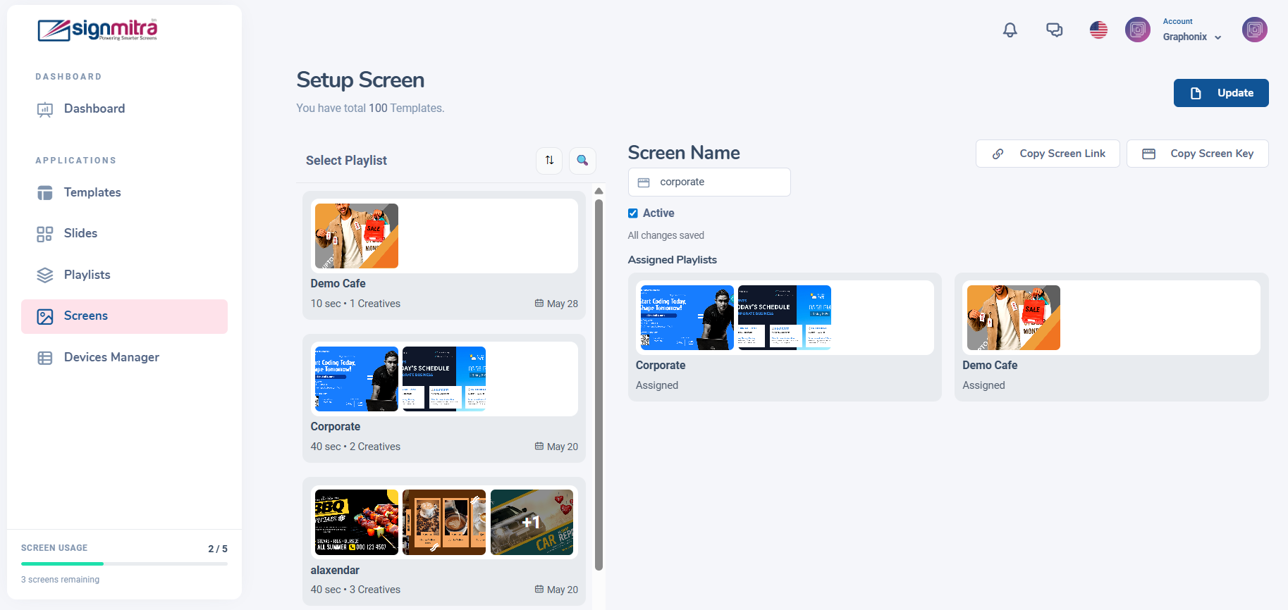 Select a screen