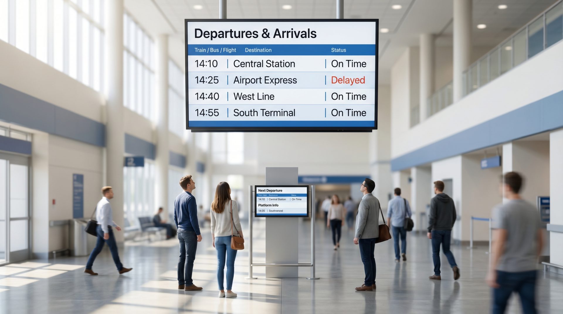 Travel Time & Schedule Displays