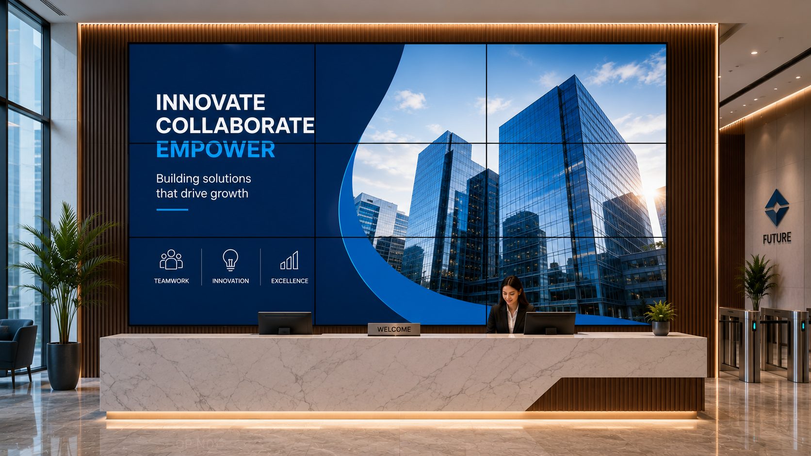 Create premium video wall experiences for any business