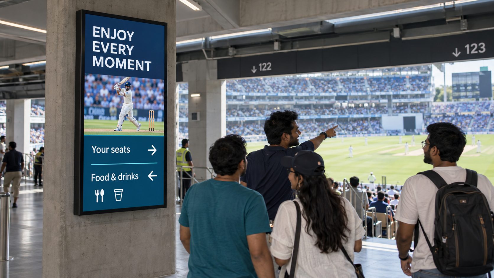 Stadium operational updates and event notices