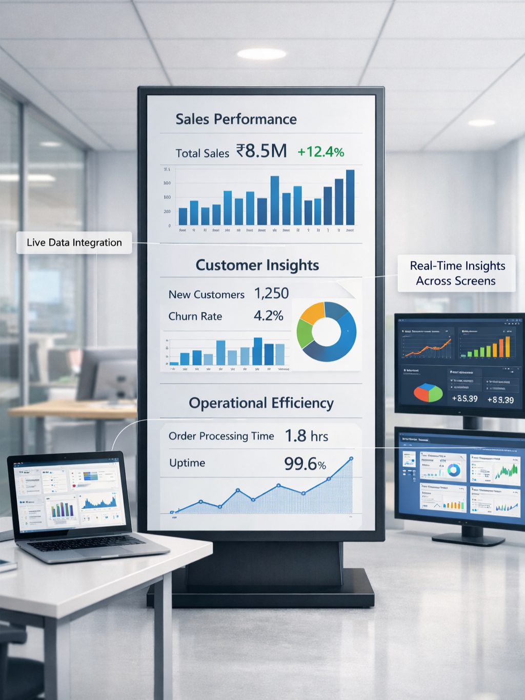 Turn Power BI dashboards into real-time digital displays