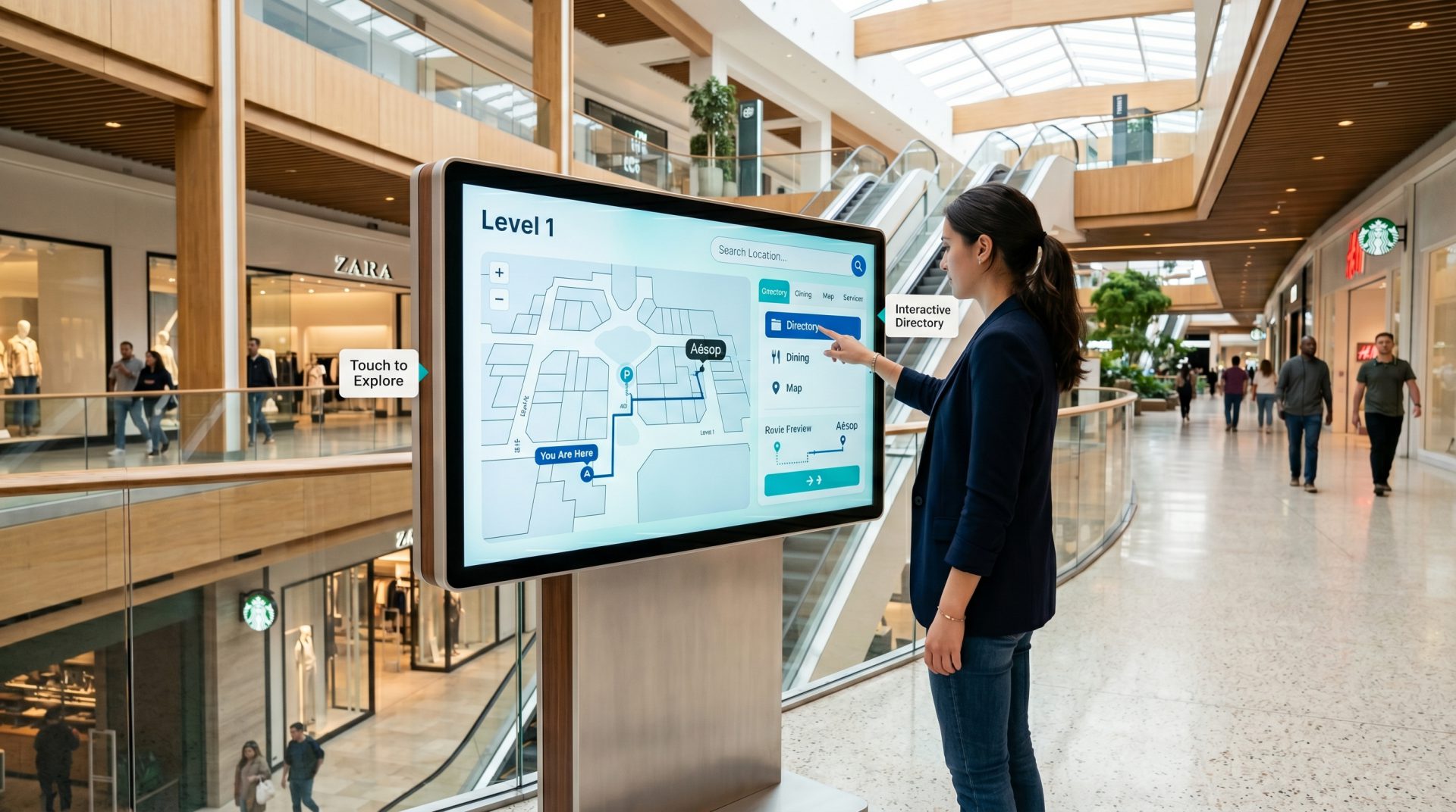 Touchscreen Wayfinding Kiosks