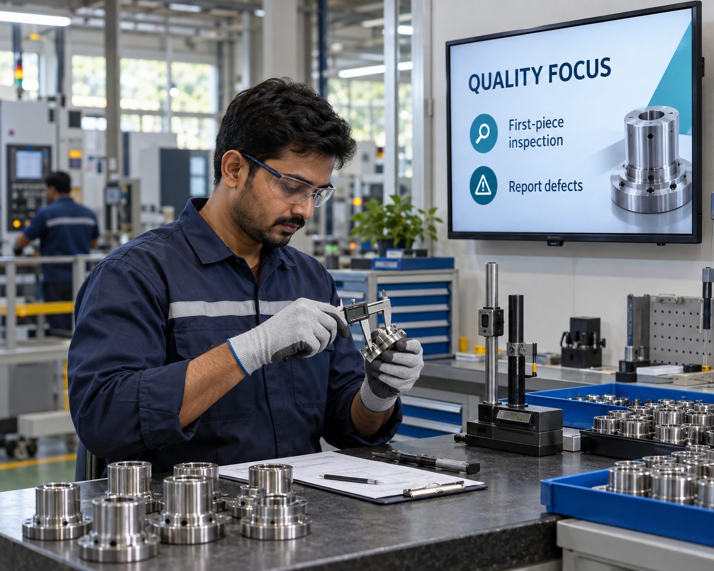 Manufacturing quality and continuous improvement signage