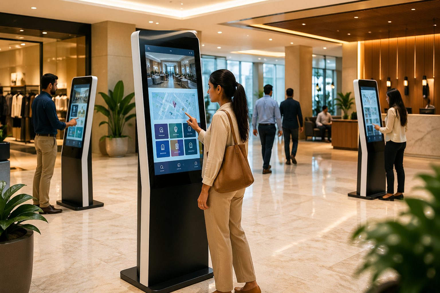 Turn screens into interactive self-service kiosks