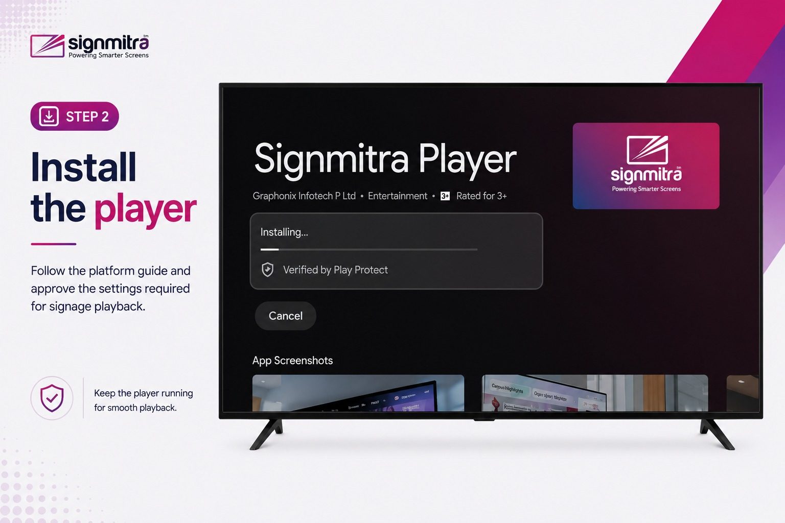 Install the player