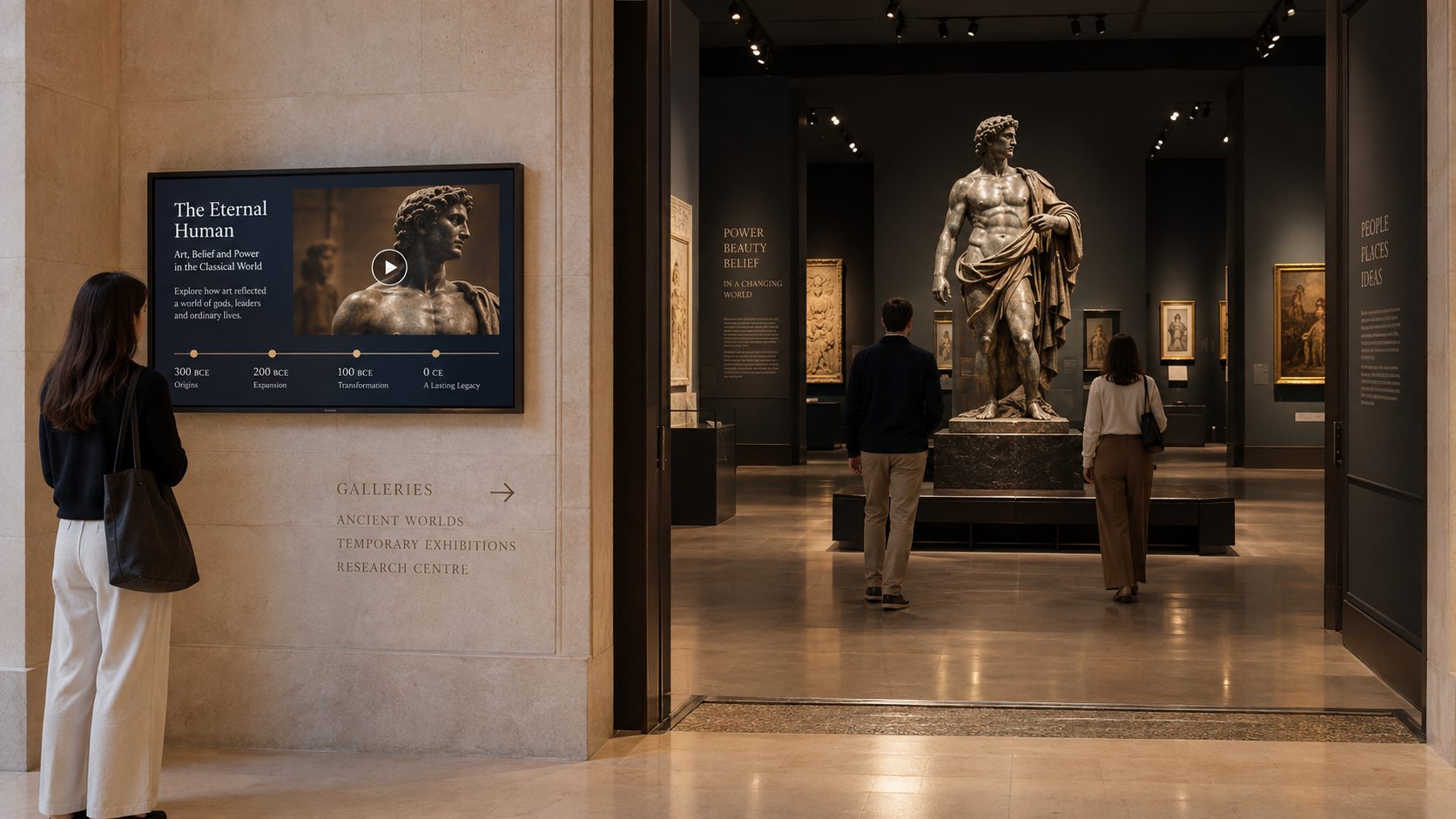 Enter the exhibition story