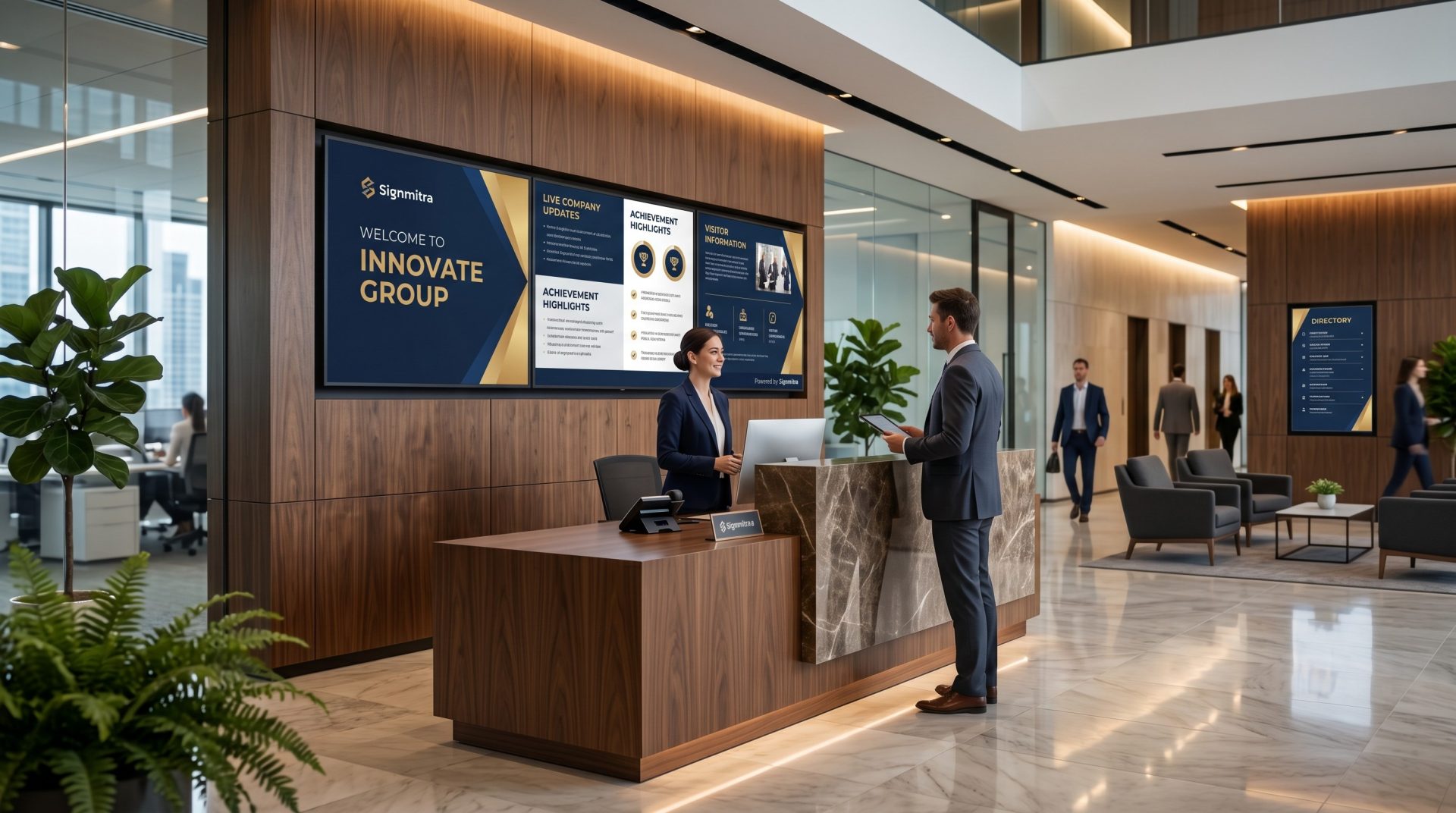 Reception & Lobby Displays
