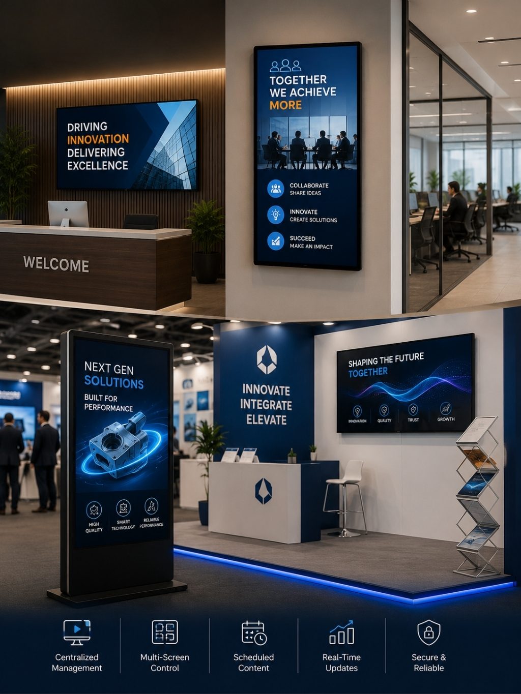 Smart communication for offices and exhibition spaces