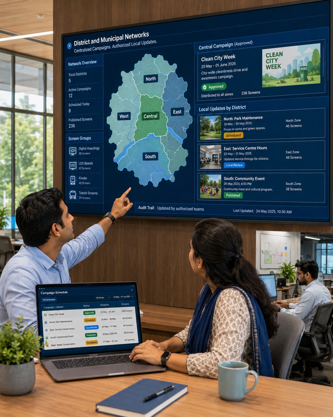 District and municipal networks