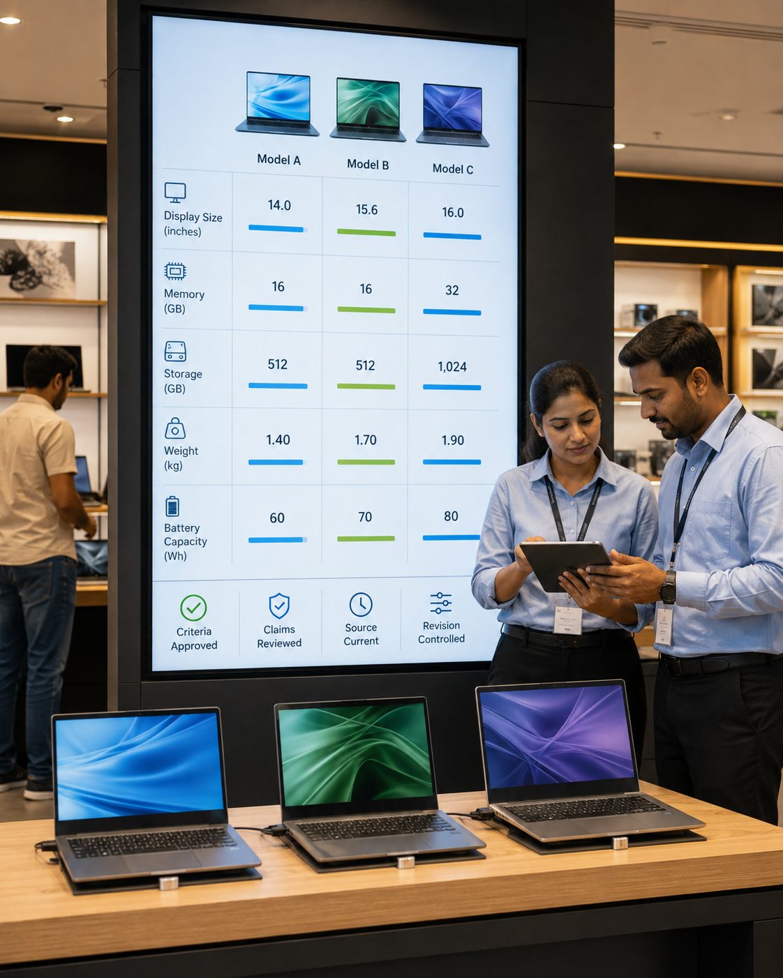 Help customers understand meaningful differences