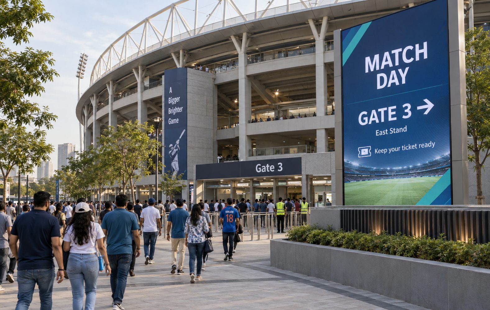 Arrive and find the right gate