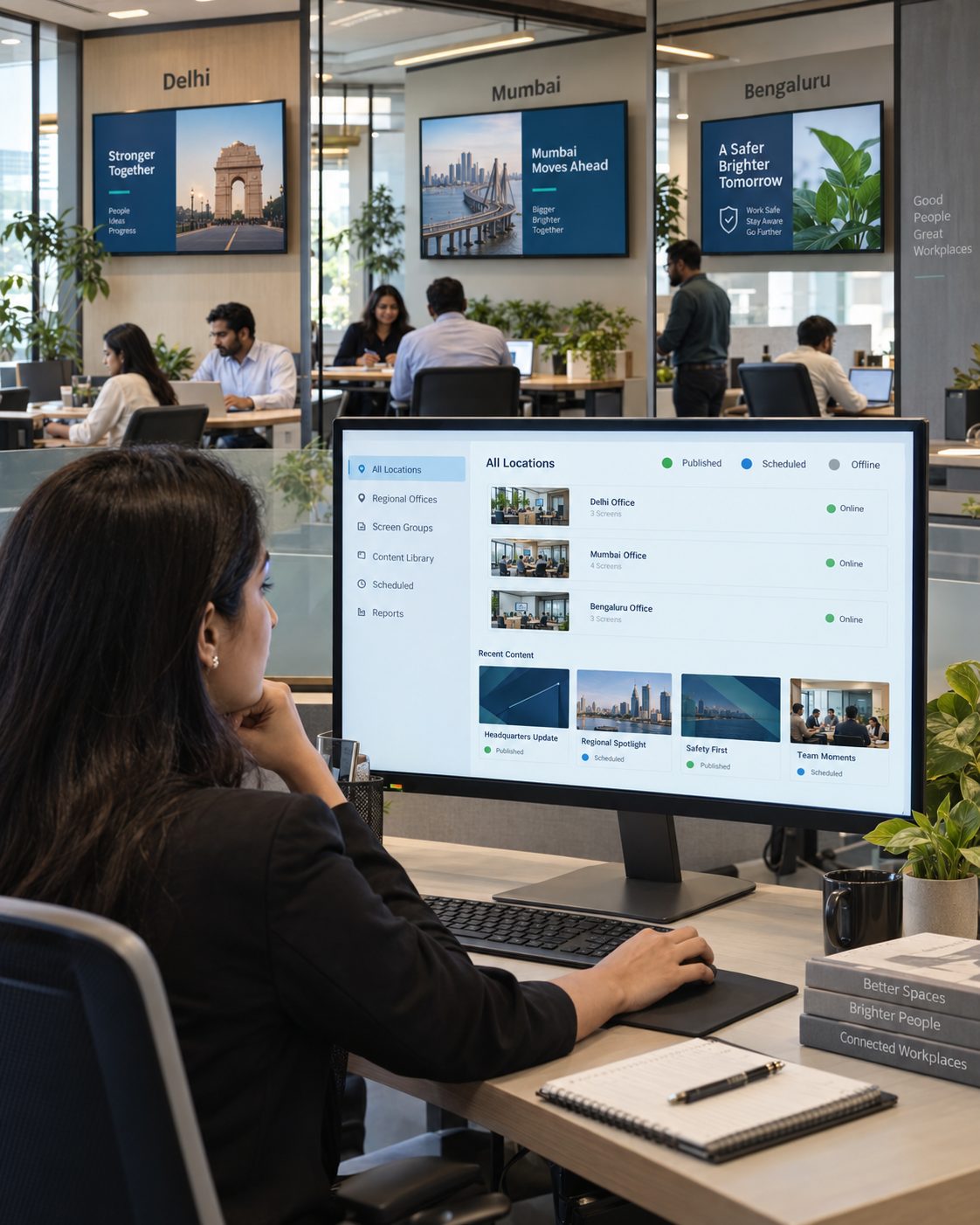 Consistent communication across locations