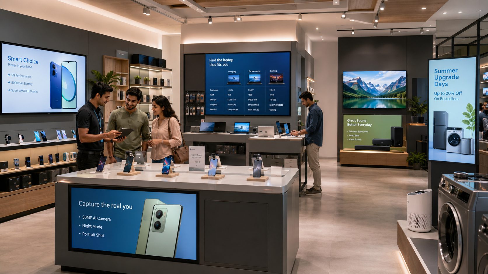 Make complex electronics easier to explore in the store