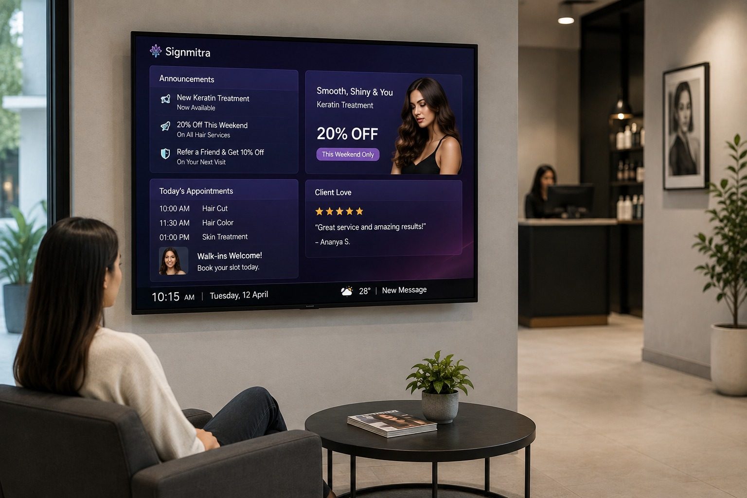 Digital signage solutions tailored to engage your audience effectively.