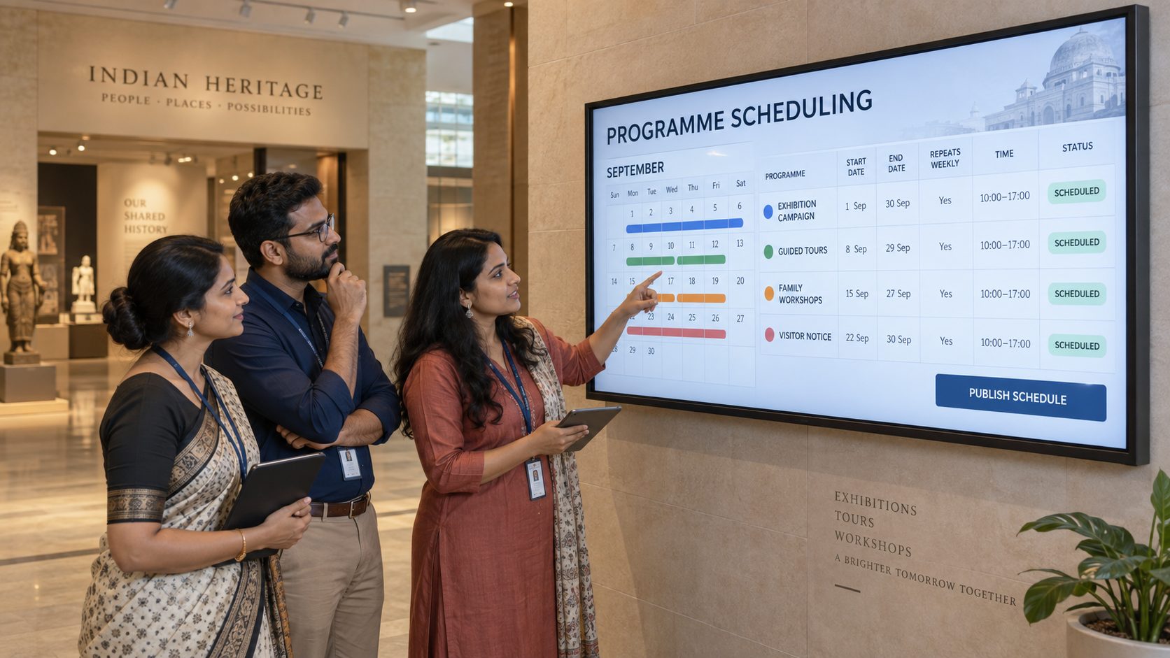 Programme scheduling detail