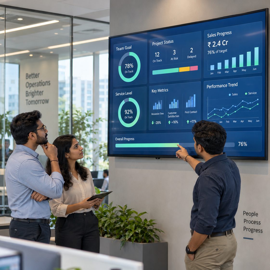 Dashboards and team visibility